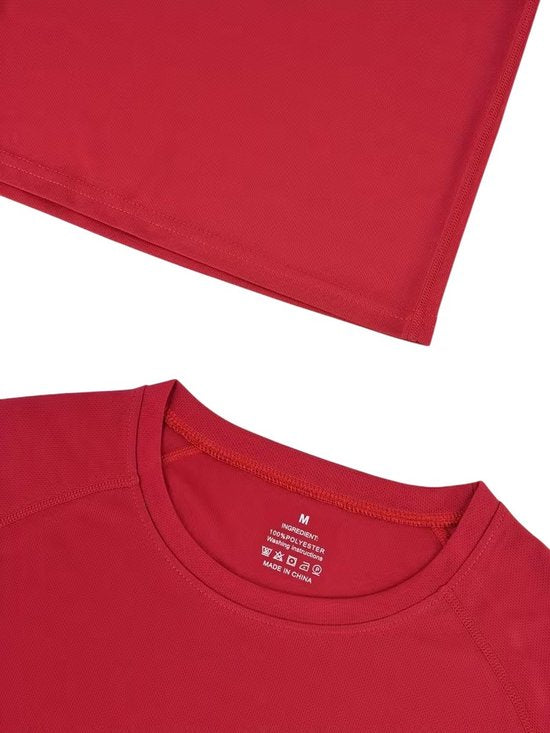 SparkNine Pulsegear sport t-shirt - heren - sneldrogend & ademend - XL - rood - lichtgewicht - ideaal voor trainen, rennen & fitness