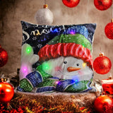 Mar's Art - Kerst - Kussenhoes Kerst - Kerst Kussen met - Verlichting
