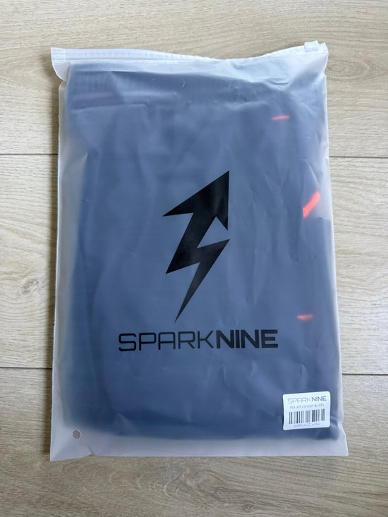 SparkNine Apex fitnesshort - sportbroek - met ritszakken - XL - blauw - functioneel - sneldrogend & ademend - elastische band met trekkoord