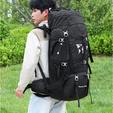 Backpack - Zwart - 79 x 33 x 23 cm - Backpack Organizer - Met Waterzak - Backpack 75 Liter - Backpack Heren - Backpack Vrouwen - Back Pack Heren - Back Pack Vrouwen - Flightbag