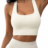 Dames Sport Bra - Met Verwijderbare Pads - Crop - U-Neck - Stretch - Comfortabel - Sport-BH
