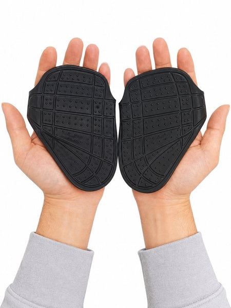 SparkNine Sparkgrip halterhandschoenen - rubber - antislip - volledige palm bescherming - flexibel - one size - zwart - fitness handschoen - grip lifting pads