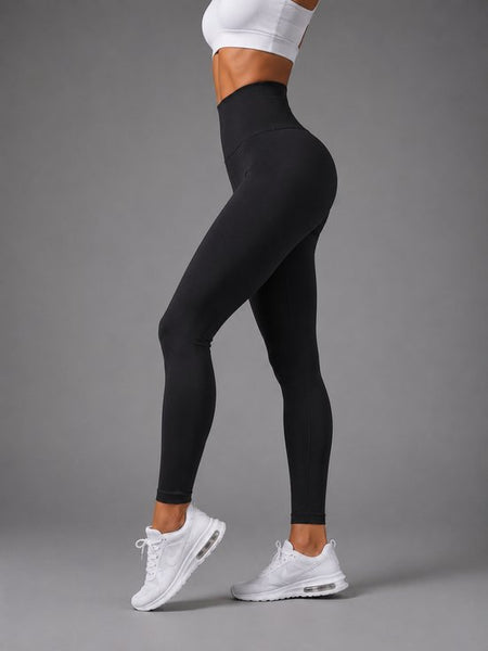 SparkNine Vibe sportlegging - S - zwart - squat-proof - butt crunch - elastisch - high waist - ondersteunend