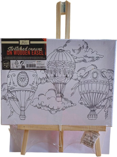 Nassau Fine Art - Leren Schilderen - Schilder Set - Volwassenen - Kinderen - Hobby - Inclusief Verf - Inclusief Kwasten - Canvas Bedrukt - Schildersezel - Moederdag - Vaderdag - Hobby - Professional - Verjaardag