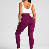 SparkNine Serenafit sportlegging - S - rood - hoge taille - zacht & comfortabel materiaal - tweede huid - stretch - buikcontrole