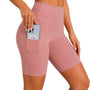SparkNine Softflow korte sportbroek - met zakken - zachte stof - XXL - roze - dames short - half lang - fietsshort
