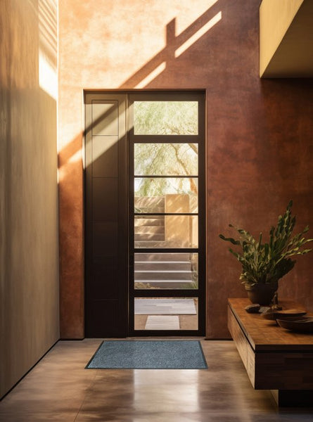 AKSA Home® Deurmat binnen - Droogloopmat voor binnen - 60 x 90 cm - Grijs