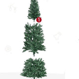 Kunstkerstboom Smal met metalen standaard - 210 cm - Ø81 cm