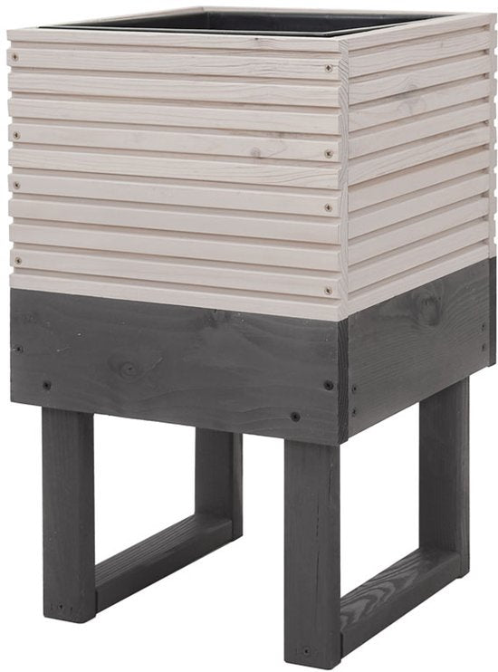 Westmann Kathleen Houten Plantenbak 33x33x54 cm - Grijs