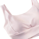 SparkNine Flexaura sport BH - stijlvolle sportbeha - ingebouwde pads - S - roze - high support ondersteuning - cross design