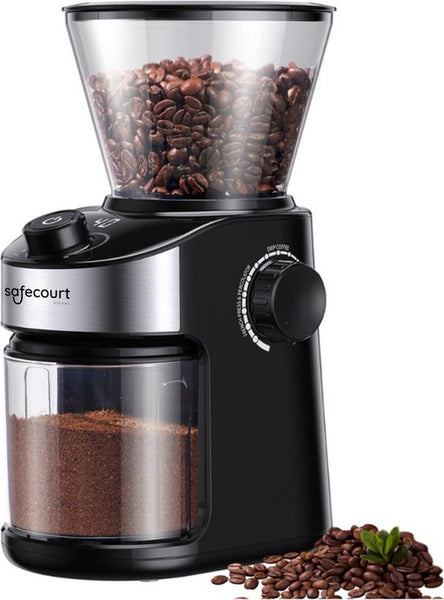 Safecourt Kitchen Koffiemolen Deluxe - Elektrische koffiemolen - Koffiebonen maler - Zwart