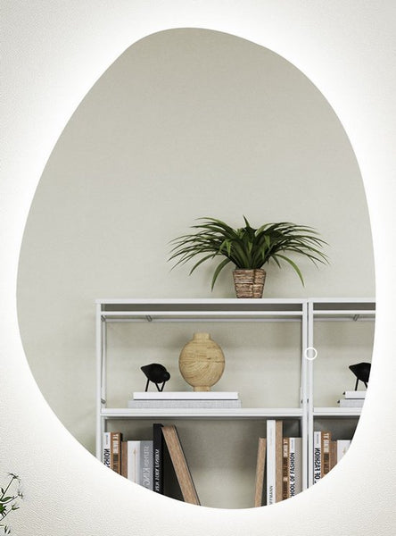 4goodz Asymmetrische Badkamerspiegel met LED-verlichting 70x50 cm