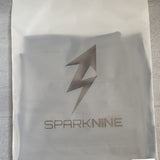 SparkNine NovaShort knie-lengte sportbroek dames - fitness short - lange biker short - L - zwart - hoge taille - met zakken - squatproof