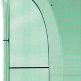 Kas, Tuinkas met Plastic Bedekking, UV-bestendig 300x150 cm - Groen