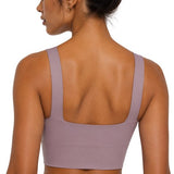 SparkNine Flexaura sport BH - stijlvolle sportbeha - ingebouwde pads - L - paars - high support ondersteuning - cross design