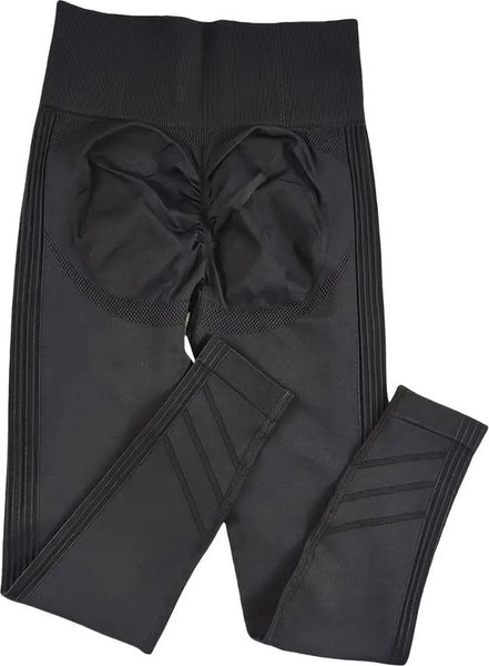 SparkNine Coreflex sportlegging - L - zwart - hoge taille - elastisch - squatproof - ondersteuning