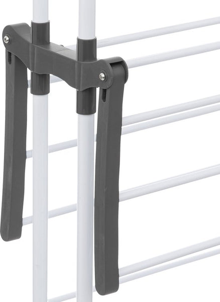4goodz Droogrek 24 meter Inklapbaar op Wielen 62x125x174 cm - Wit