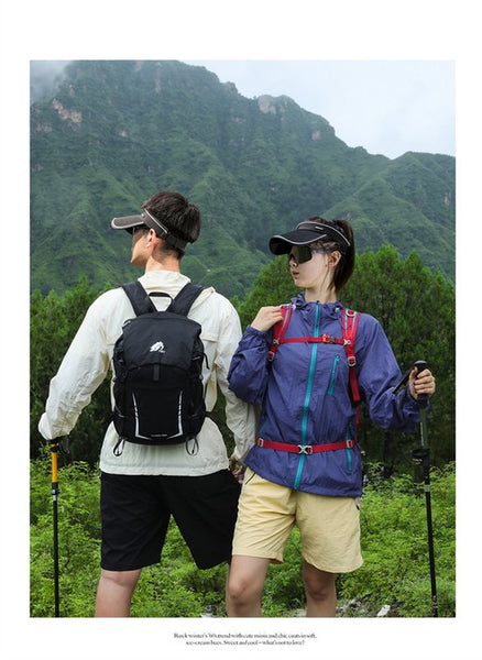 Opvouwbare Rugzak 20L – Lichtgewicht Waterafstotende Hiking Rugtas – Compacte Reis- & Dagrugzak met Reflectie – Unisex Outdoor Backpack