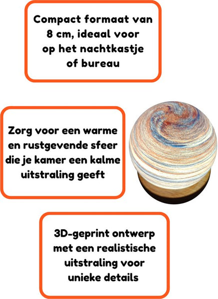 Nachtlamp - Lamp - 8 - 3D geprint