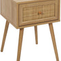 4goodz Nachtkastje Bali Bohemian met lade 39x39x55 cm - Bruin