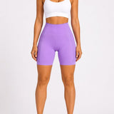 SparkNine Sculptfit sport short fitness - dames - M - paars - hoge taille & buttlift - shapend - hoog elastisch naadloos - ademend