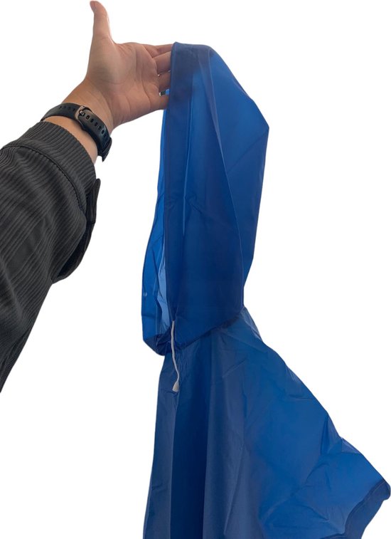 Regenponcho - Blauw - One size fits all - Fietsponcho - Wanderlponcho - Regenpak - Regenjas