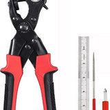 Gaatjestang voor Riem en Leder - Rood - Professionele Gaatjestang - Ponstang - Revolvertang - Gatentang - Perforatietang