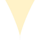 hanSe® Schaduwdoek Driehoek Gelijkbenig Waterdoorlatend 2,5x2,5x3,5 m Creme