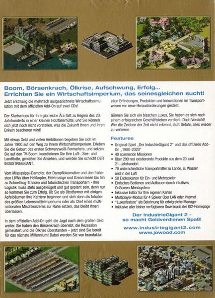 Industry Giant II (2) Gold Edition -PC