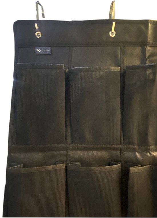 Schoenenkast Hangend - Schoenenzak 35 vakken - Opbergen van Schoenen aan Deur - Schoenenzak Zwart - Oplossing voor rondslingerende schoenen - Hoogwaardige Schoenenkast