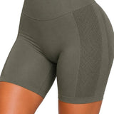SparkNine Sculptfit sport short fitness - dames - S - groen - hoge taille & buttlift - shapend - hoog elastisch naadloos - ademend