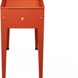 Herstera Garden® Urban Hoge Plantenbak Staal - 100x40x84cm - Rood