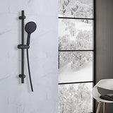 Luzzo® Flat Design douche glijstangset - 3 standen douche -Zwart