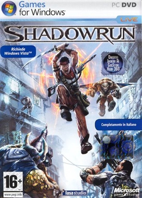 Microsoft Shadowrun Pc (Comp.Vista) video-game Basis Italiaans