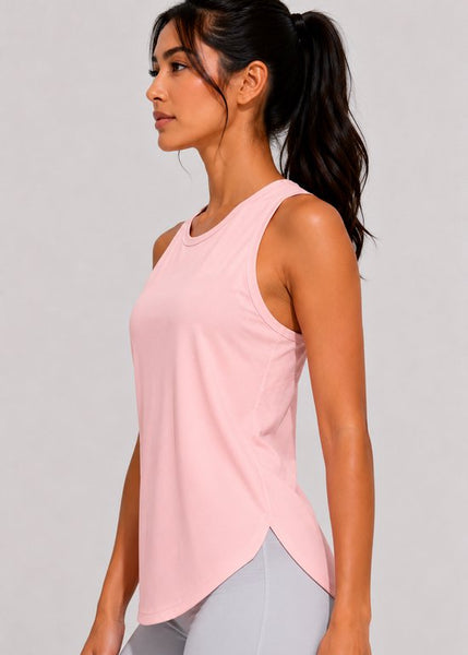 SparkNine Easefit top - sporttop - atletische tanktop - S - roze - mouwloos - luchtig & ademend - sneldrogend