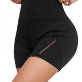 BREEZEMOTION Short - Dames Hoge Taille Sportbroek - Ademend & Stijlvol Design - Stretchy - Zwart