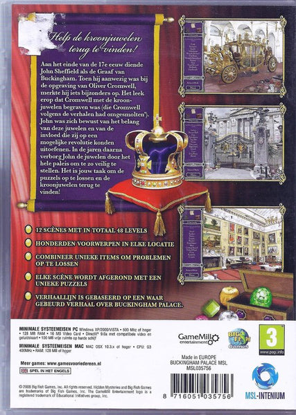 PC Hidden Mysteries Buckingham Palace (Engelstalig)