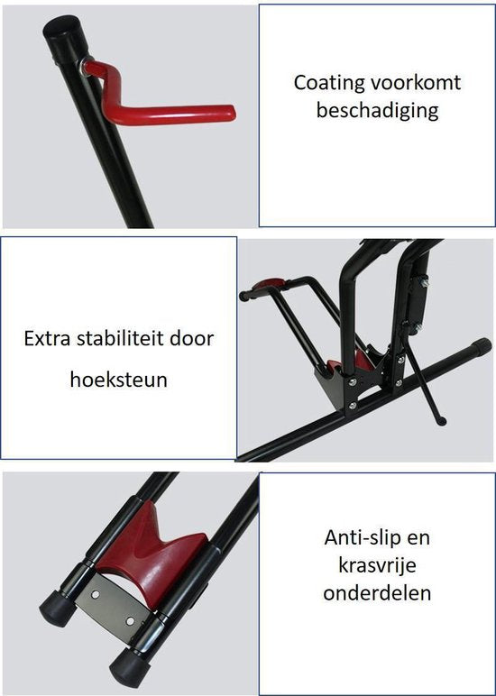 4toolz Universeel Display Fietsenrek Deluxe - fiets standaard - zwart