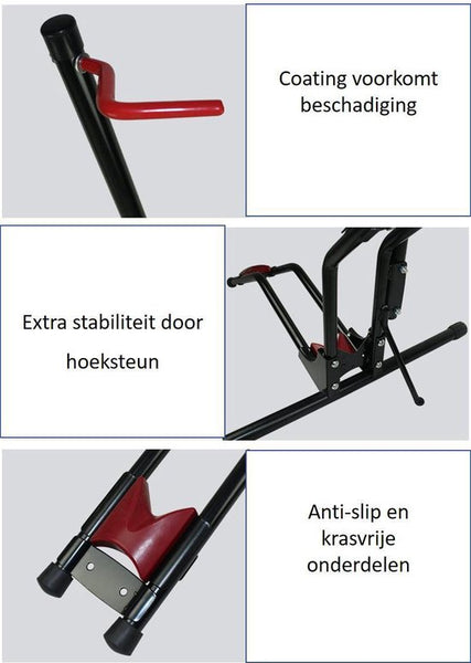 4toolz Universeel Display Fietsenrek Deluxe - fiets standaard - zwart