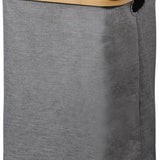 4goodz Wasmand met deksel - Bamboe frame 33x50x3350 cm - Grijs