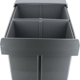 4cookz® Inbouw Prullenbak Duo 2 bakken Afvalscheiding 2x 20 liter - 34 cm breed