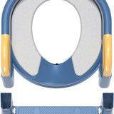 WC Verkleiner met Trapje - Potje voor Peuter - Toilettrainer met Opstapje - Blauw - Inklapbaar