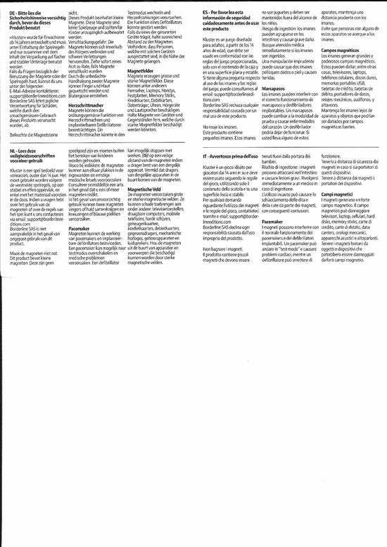 Kluster - Gezelschapsspel - Magnetenspel - 1 tot spelers - vanaf jaar