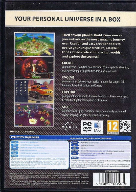 Spore - Classics Edition - PC-MAC