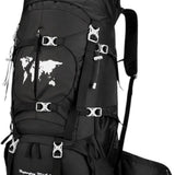 Backpack - Zwart - 79 x 33 x 23 cm - Backpack Organizer - Met Waterzak - Backpack 75 Liter - Backpack Heren - Backpack Vrouwen - Back Pack Heren - Back Pack Vrouwen - Flightbag