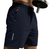 SparkNine Apex fitnesshort - sportbroek - met ritszakken - 152-158 - zwart - functioneel - sneldrogend & ademend - elastische band met trekkoord