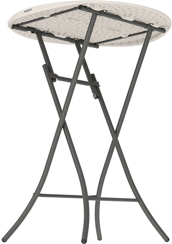 Lifetime® Statafel 110 cm hoog - Stevig Kunststof Ø 84 cm - Wit