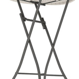 Lifetime® Statafel 110 cm hoog - Stevig Kunststof Ø 84 cm - Wit