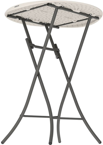 Lifetime® Statafel 110 cm hoog - Stevig Kunststof Ø 84 cm - Wit