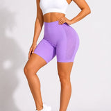 SparkNine Sculptfit sport short fitness - dames - M - paars - hoge taille & buttlift - shapend - hoog elastisch naadloos - ademend